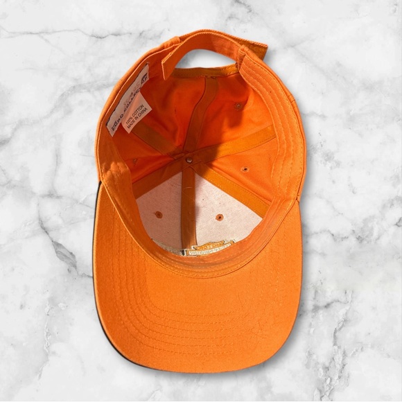 Vintage HARLEY DAVIDSON Hat Adult Ford Orange Cap 90s Y2K Biker Heavy Duty (212) - Picture 2 of 5